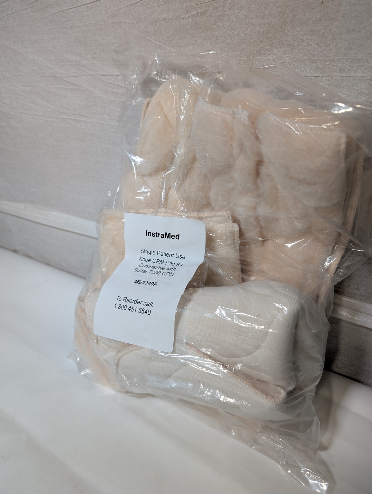 Instramed ME3349F single patient use knee CPM pad kit for Sutter 7000 CPM