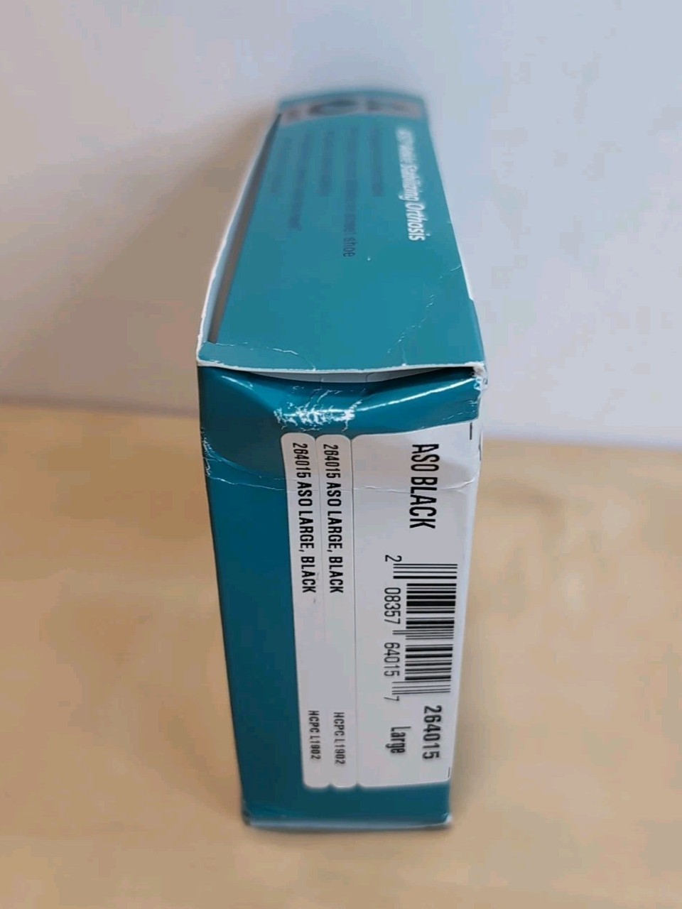 Med Spec ASO Ankle Stabilizer Orthosis Black Size Large Brace