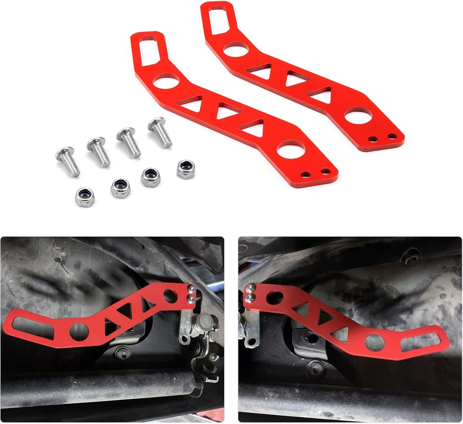 X3 Door Handle Latches Kit Red Left & Right Compatible with Can am Maverick X…