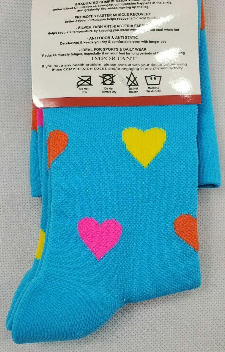 NEW ~ A-Swift Compression Socks Unisex Adult Sz Small (M 6-8 & W 7-9.5)