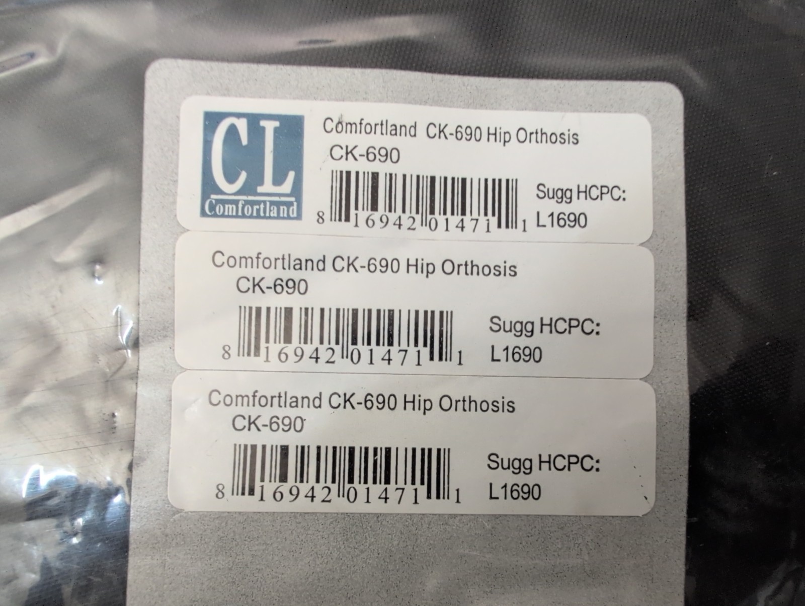 NEW Comfortland CK-690 Hip Orthosis Adjustable Brace w/ Tools & Instructions