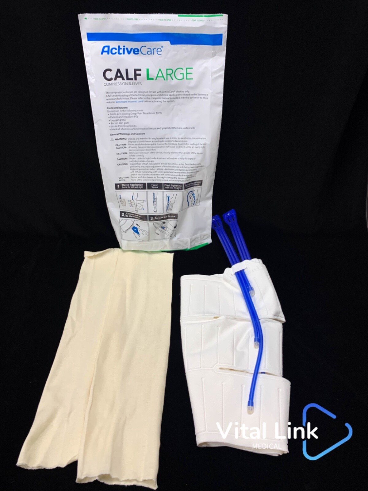 Zimmer ActiveCare Calf Compression Sleeves, Large With Stockinette A201C220S (5)