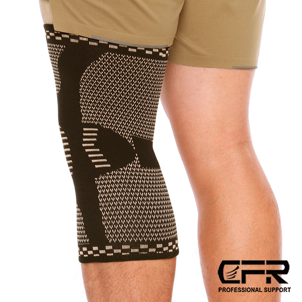 Copper infused Pro Series Performance Compression Knee Sleeve Brace S M L