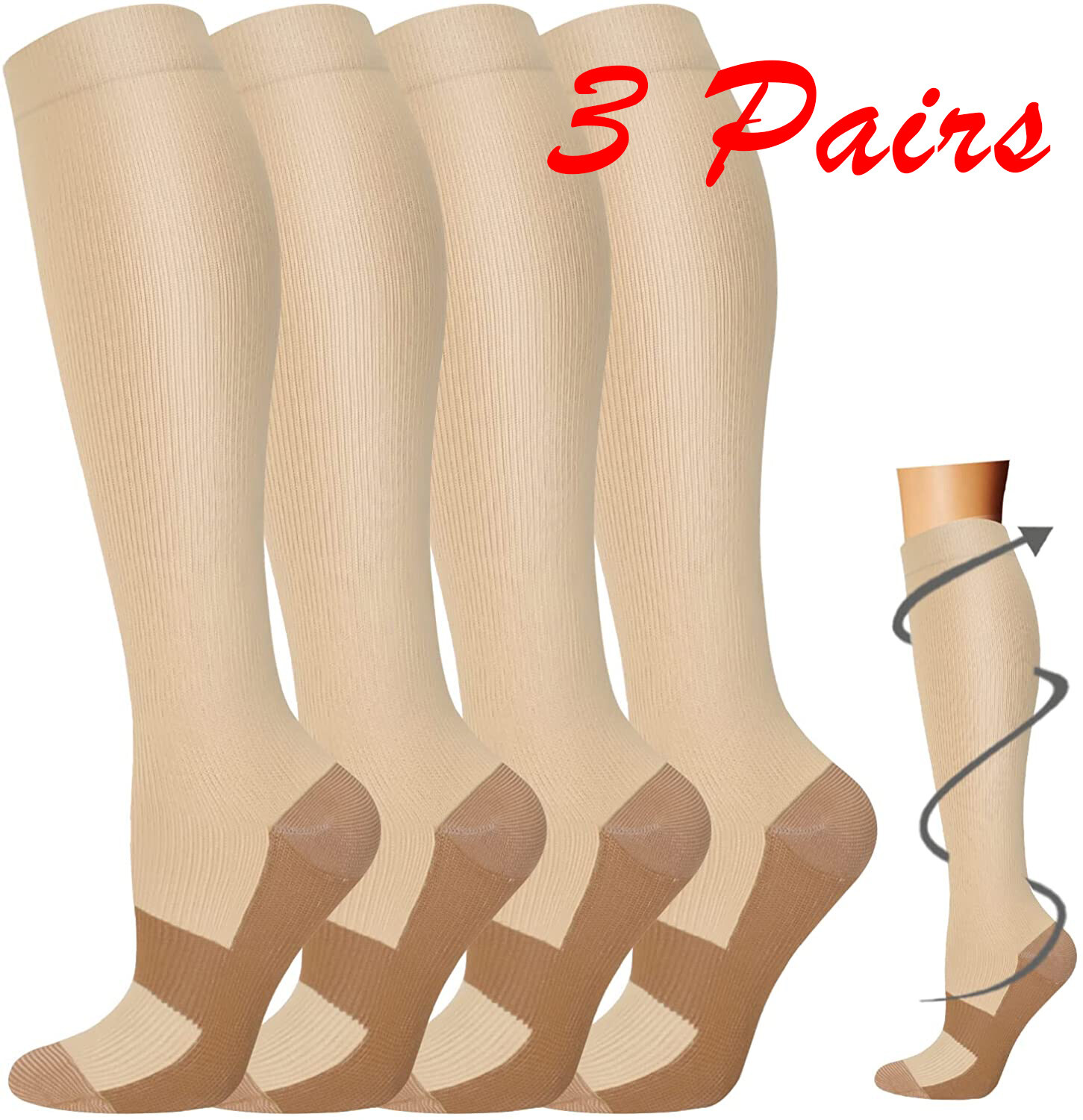 Medias De Compresion 20-30 Medias Para Las Varices Medias Support Plus Size