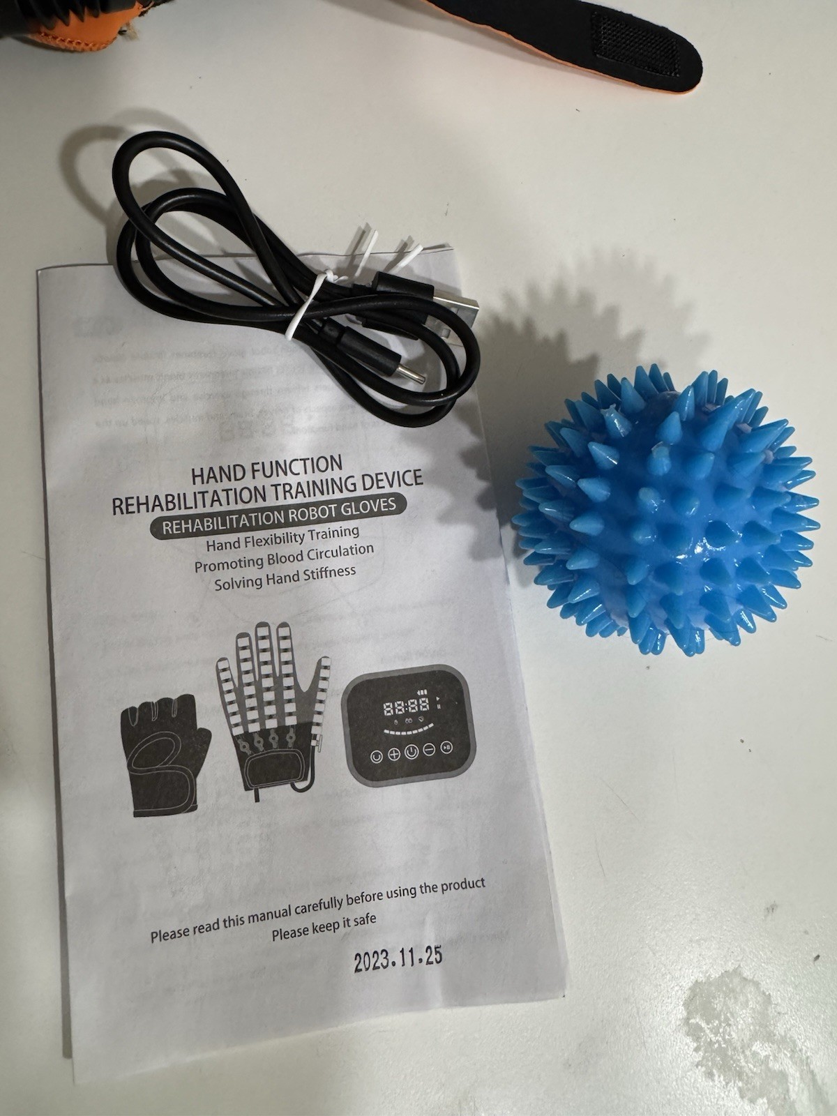 Hand Function Rehabilitation Robot Gloves with hand disfunction LH Size L