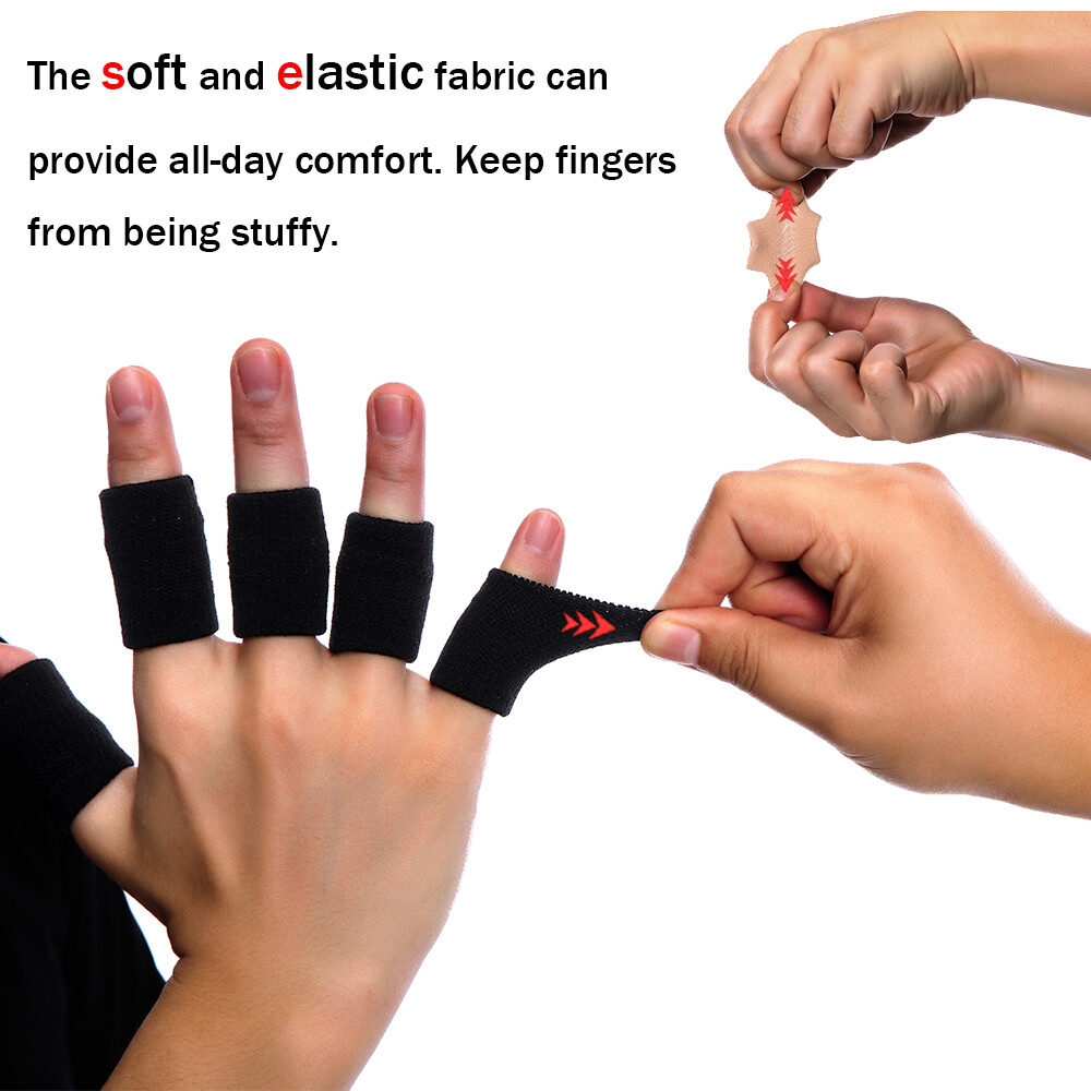 10pcs Thumb Finger Support Brace Basketball Splint Arthritis Gym Injury Sprains
