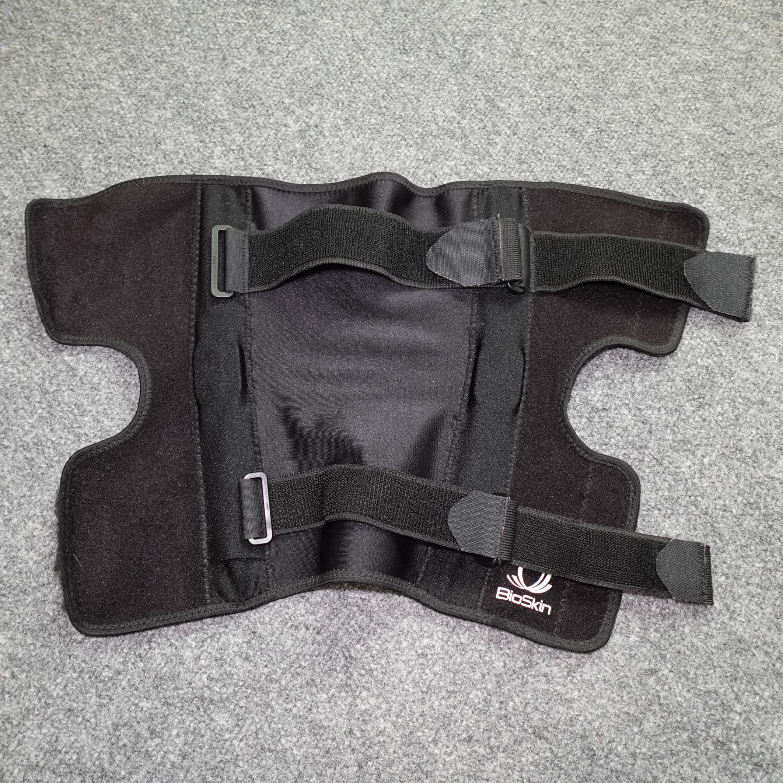 Black BioSkin Front Closure Knee Brace Adjustable Adult Size 2 (Medium)