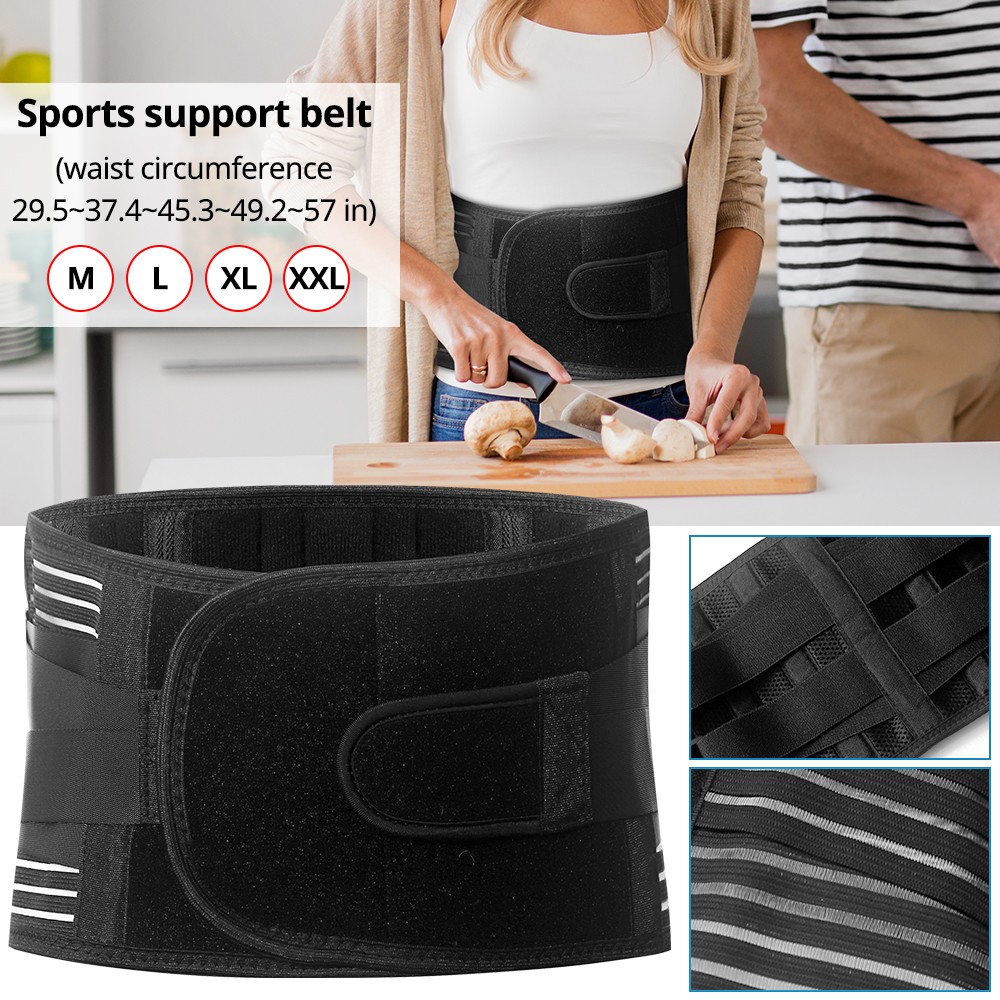 Adjustable Back Brace Lower Back Support Belt For Sciatica Scoliosis Pain Relief