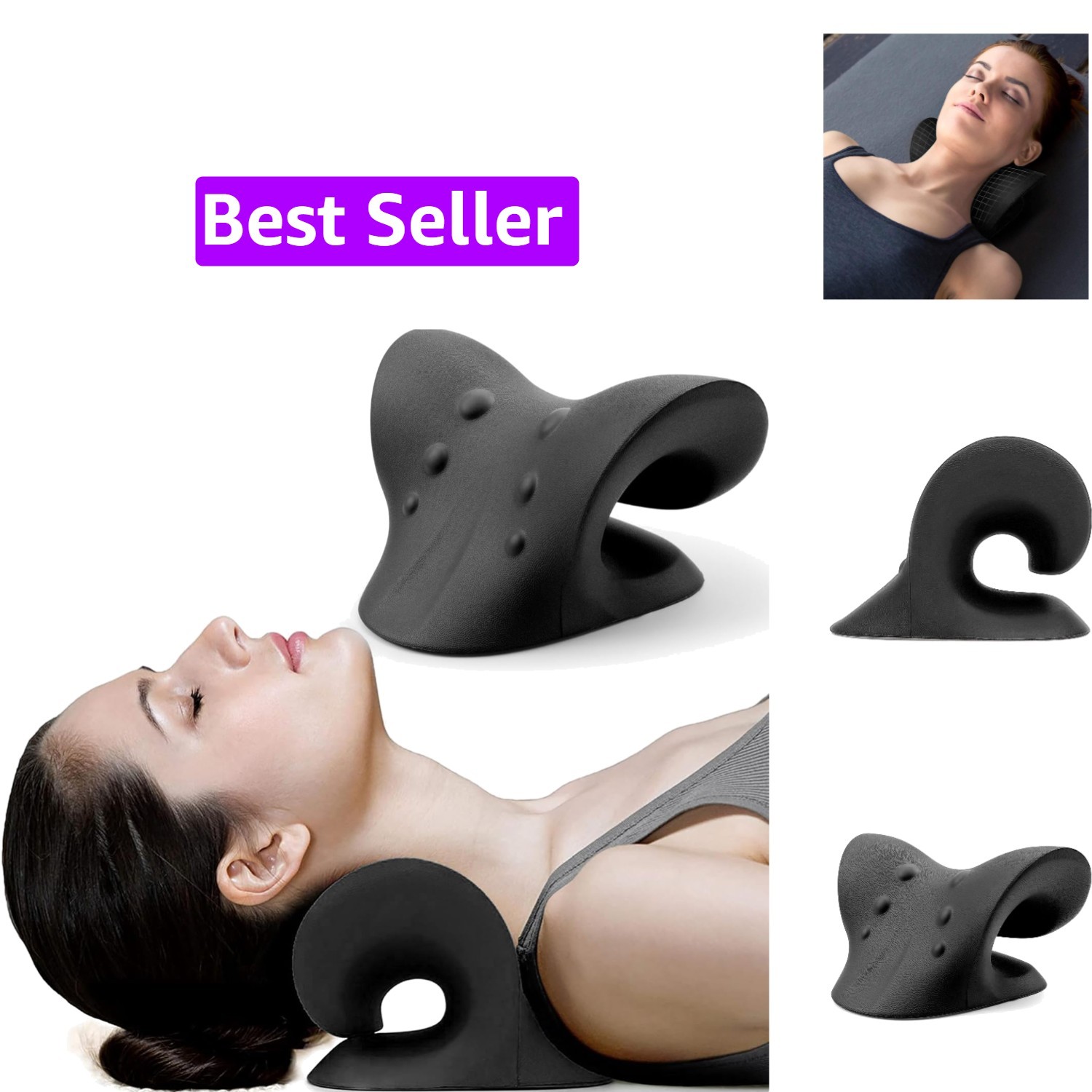Neck and Shoulder Relaxer, Cervical Traction Device for TMJ Pain Relief and C…