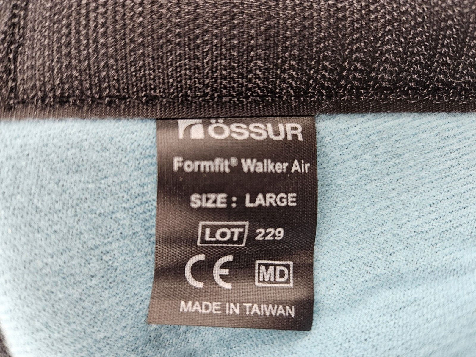 Ossur Black Formfit Walker Air Boot Large Hook and Loop Strap for Either Foot