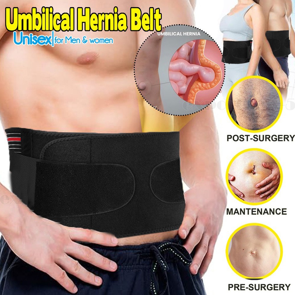 Umbilical Hernia Belt for Men & Women Abdominal Support Binder with Support Pad