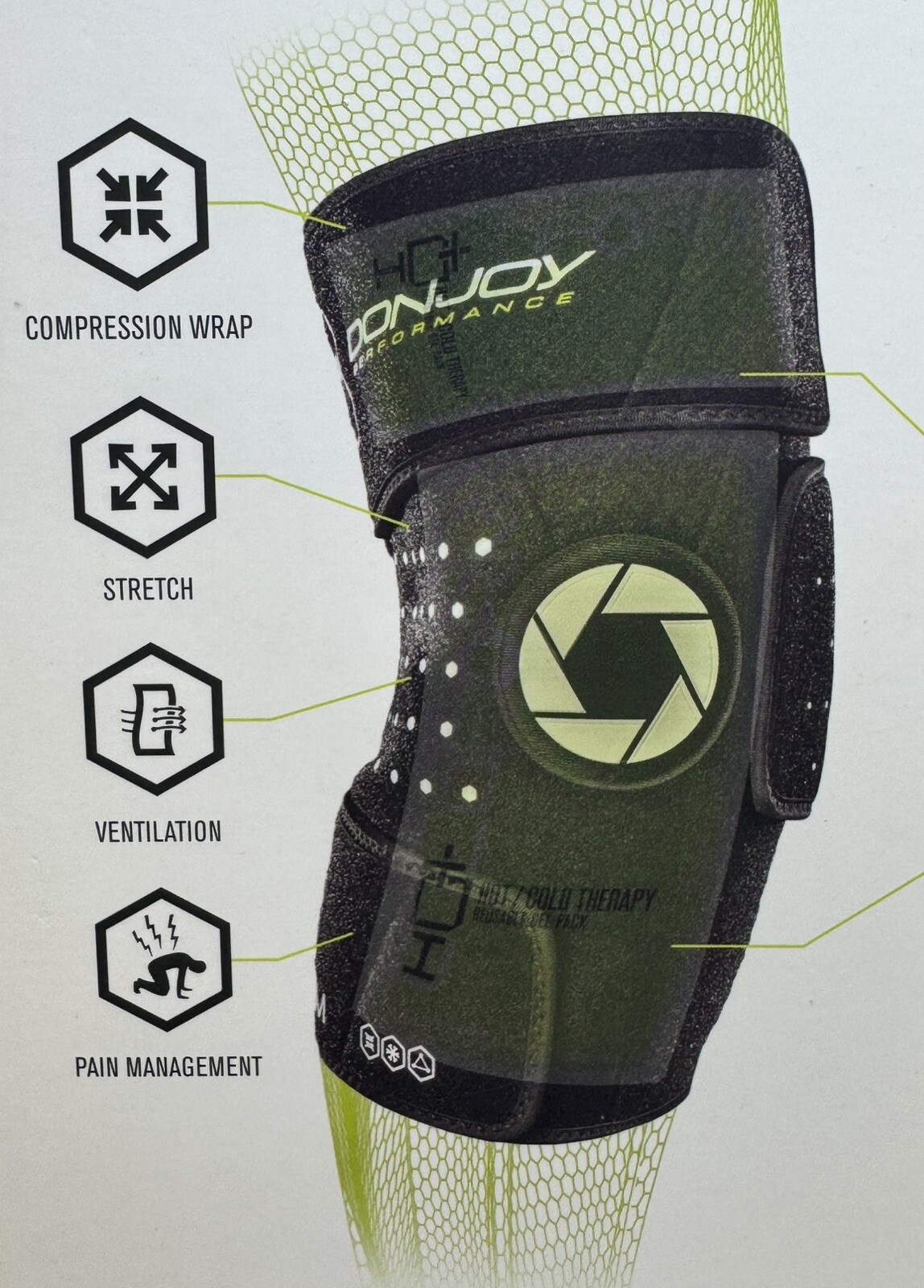 COLDFORM Hot/Cold Therapy: Knee Compression Wrap, Large/X-Large