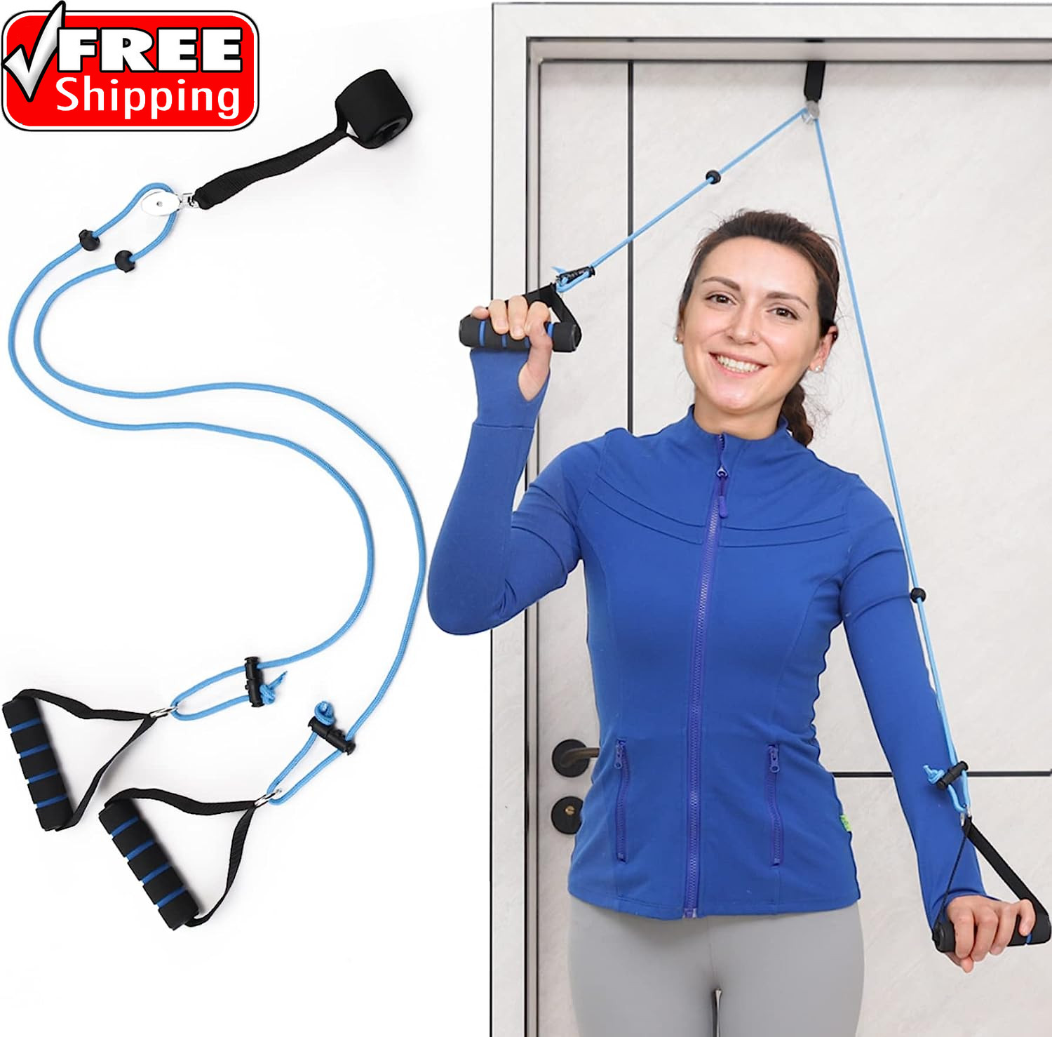 Shoulder Pulley over the Door Physical Therapy System | Over-The-Door Exercise P