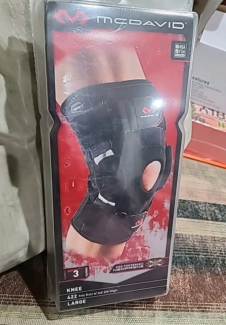 McDavid Knee Brace level 3 WithDual Disk Hinges 422 Size large