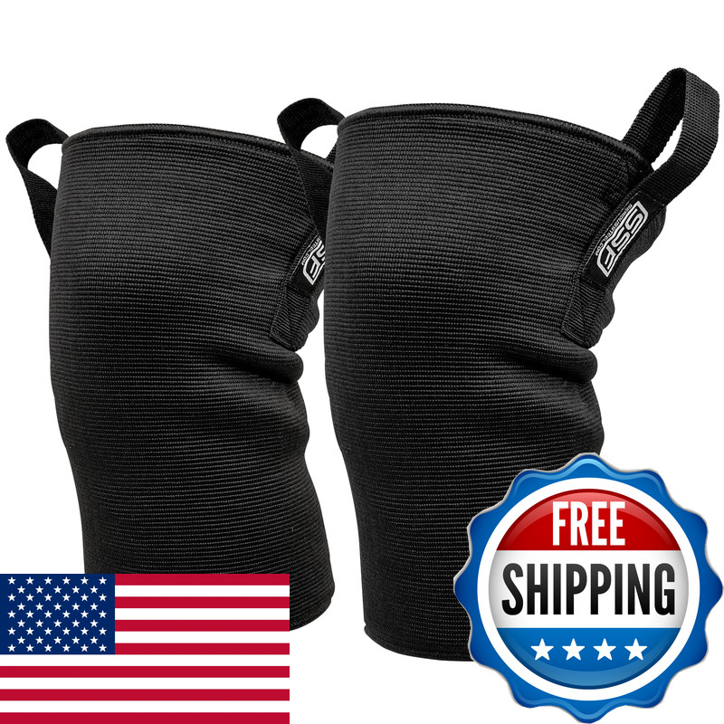 Serious Steel Fitness Knee Sleeves High Compression 3-Ply Easy On And Off