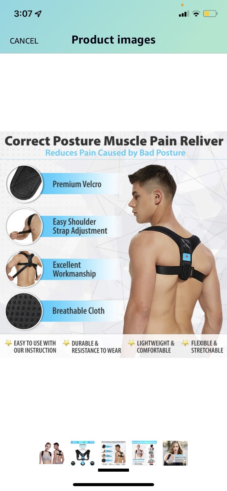 Body Wellness Posture Corrector (Adjustable to All Body Sizes)