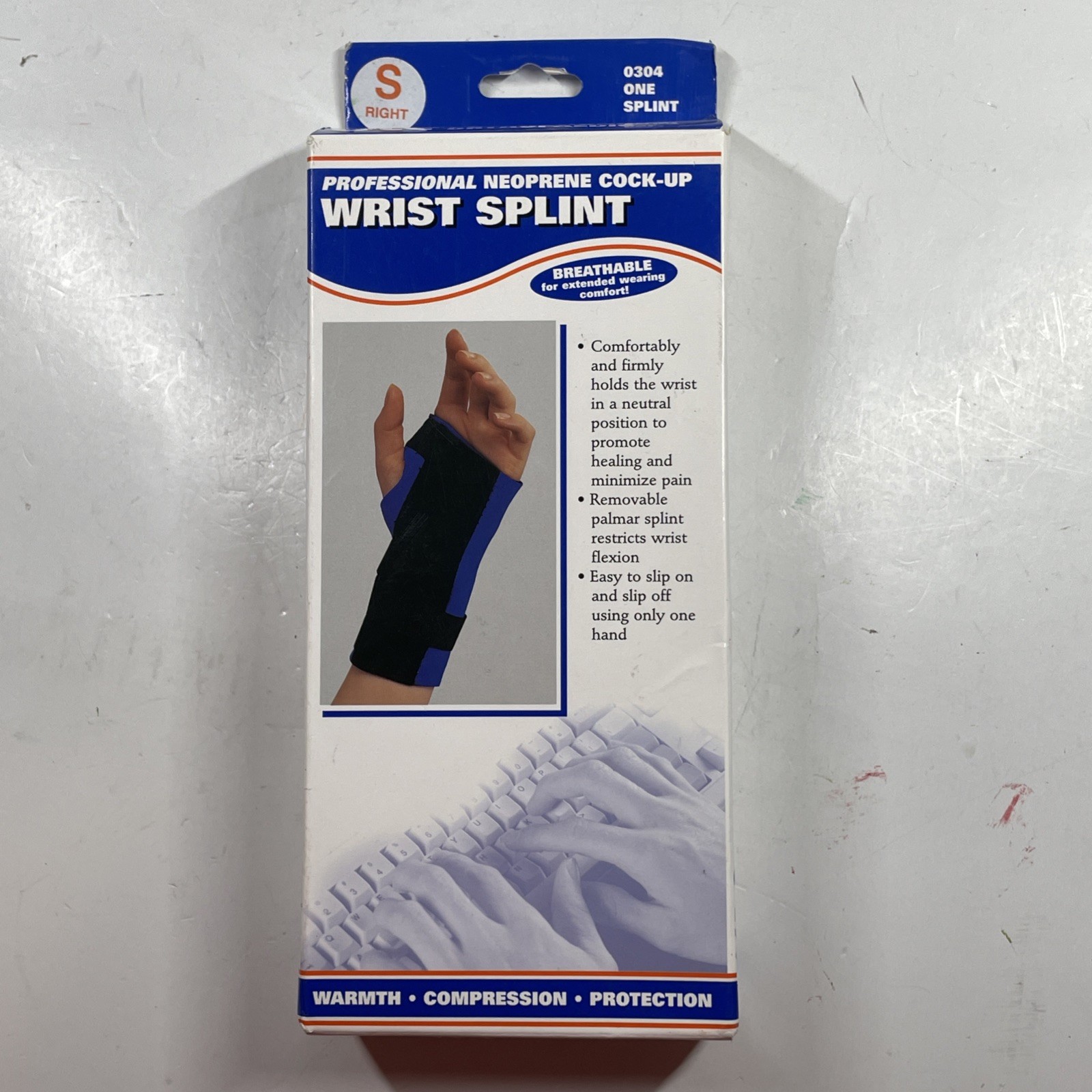 Champion/OTC Wrist Splint, Carpal Tunnel Relief, Neoprene, Small (Right Hand)