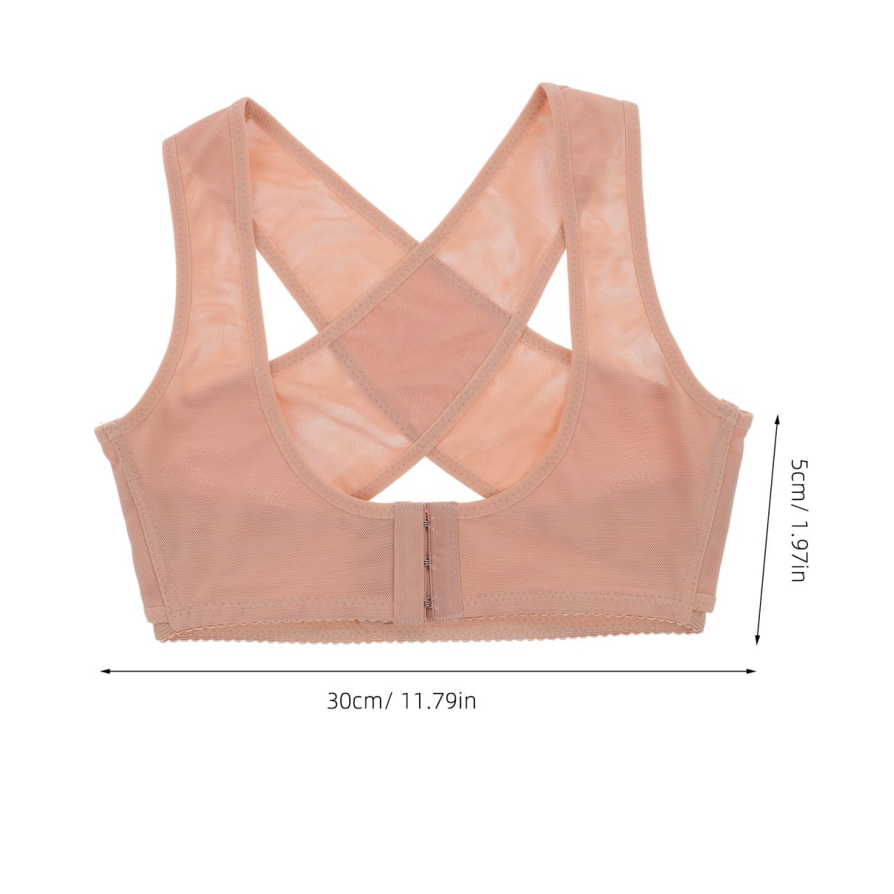 Beavorty Women Posture Corrector Brace Adjustable Back Support Belt M, Pink