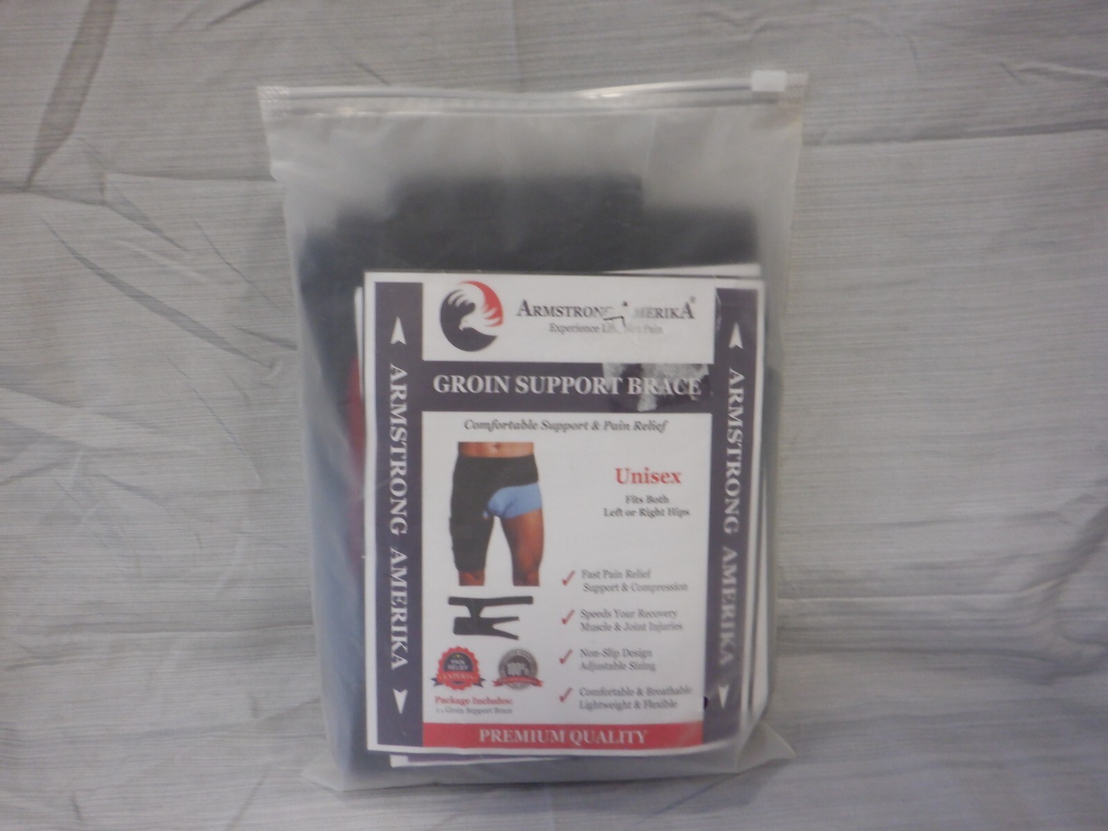 Housewares – Armstrong America Groin Support Brace Sz S – New In Package