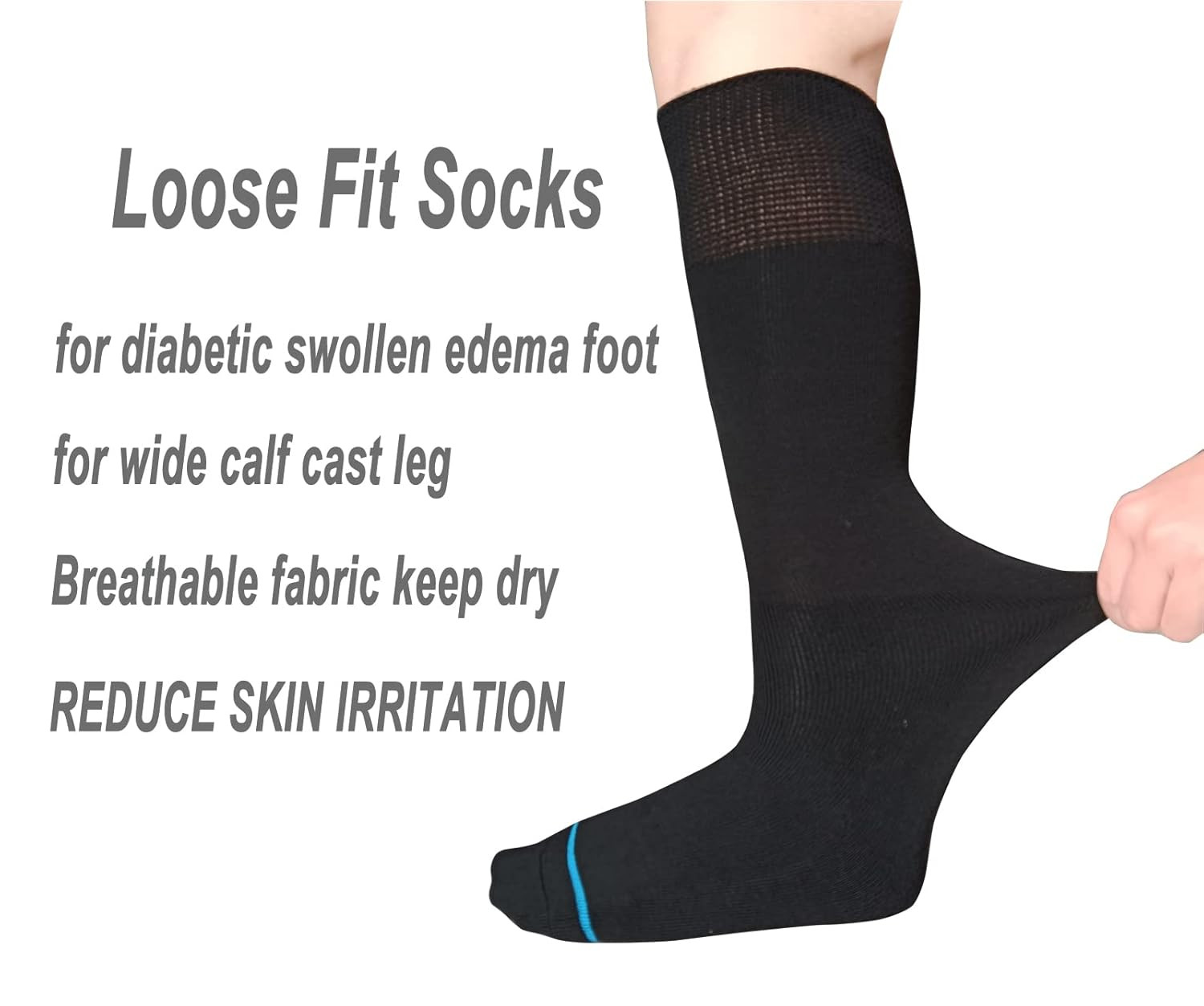 Walking Boot Socks Replacement Sock Liner for Orthopedic Walker Brace,Tube Socks