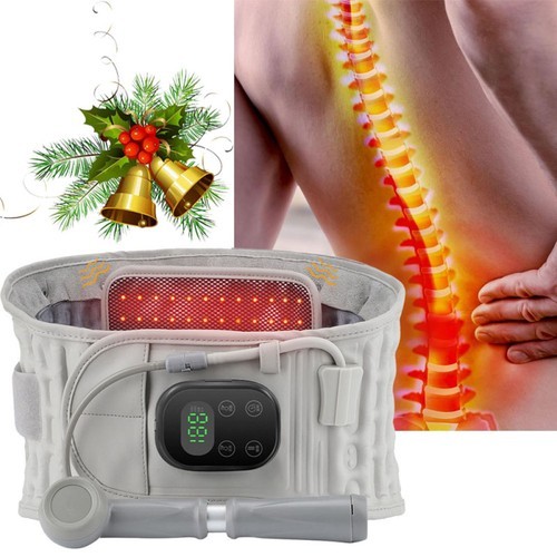 USB Charging Red Light Heating Vibration Massage Back Inflatable Waist Support