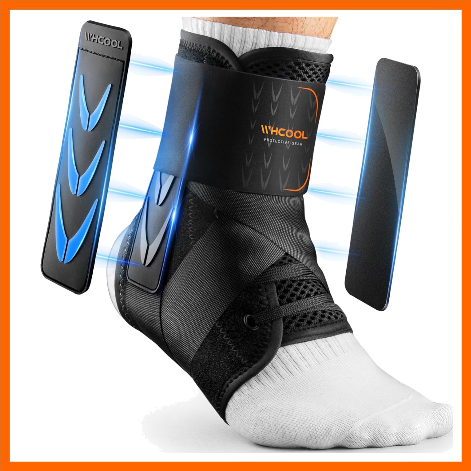 Slim-Fit Ankle Brace for Sprained Ankle, Quick Lace Up Ankle Support for Wome…
