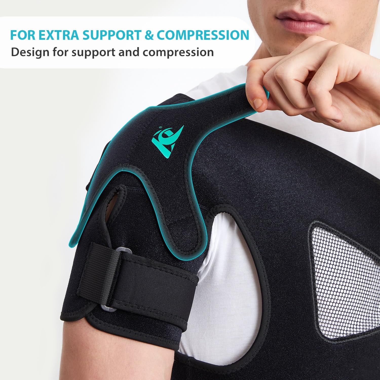 KD Shoulder Support Brace: Stability Brace for Torn Large, Black