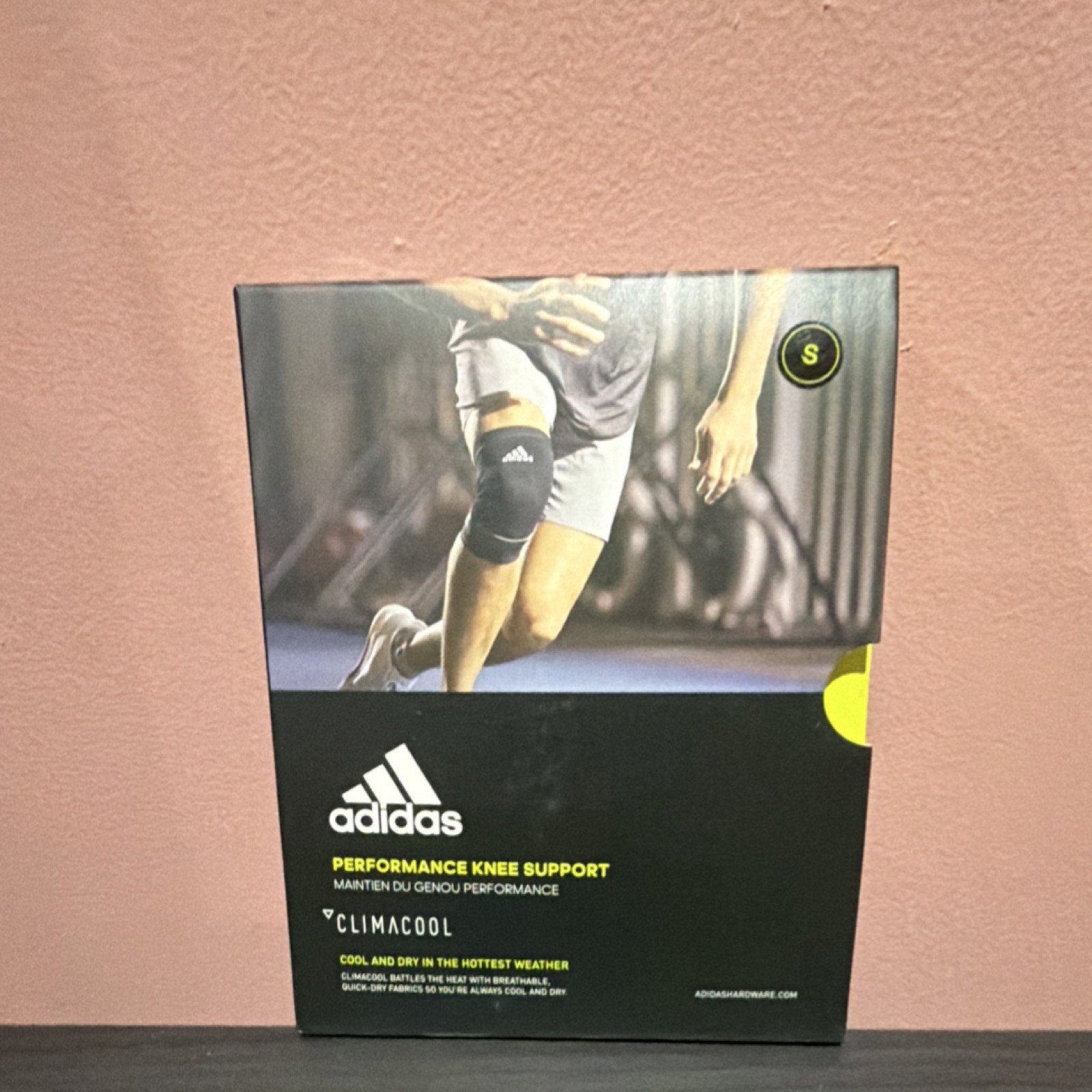 adidas Performance Knee Support Brace Climacool Coolmax S Black Stabilization