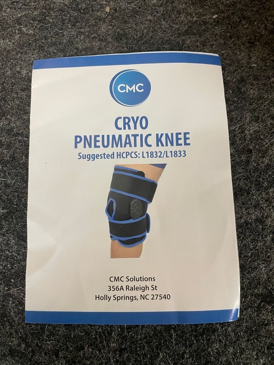 CMC Cryo Pneumatic Knee Set HS Cold Compression Therapy Brace L1832 L1833 NEW