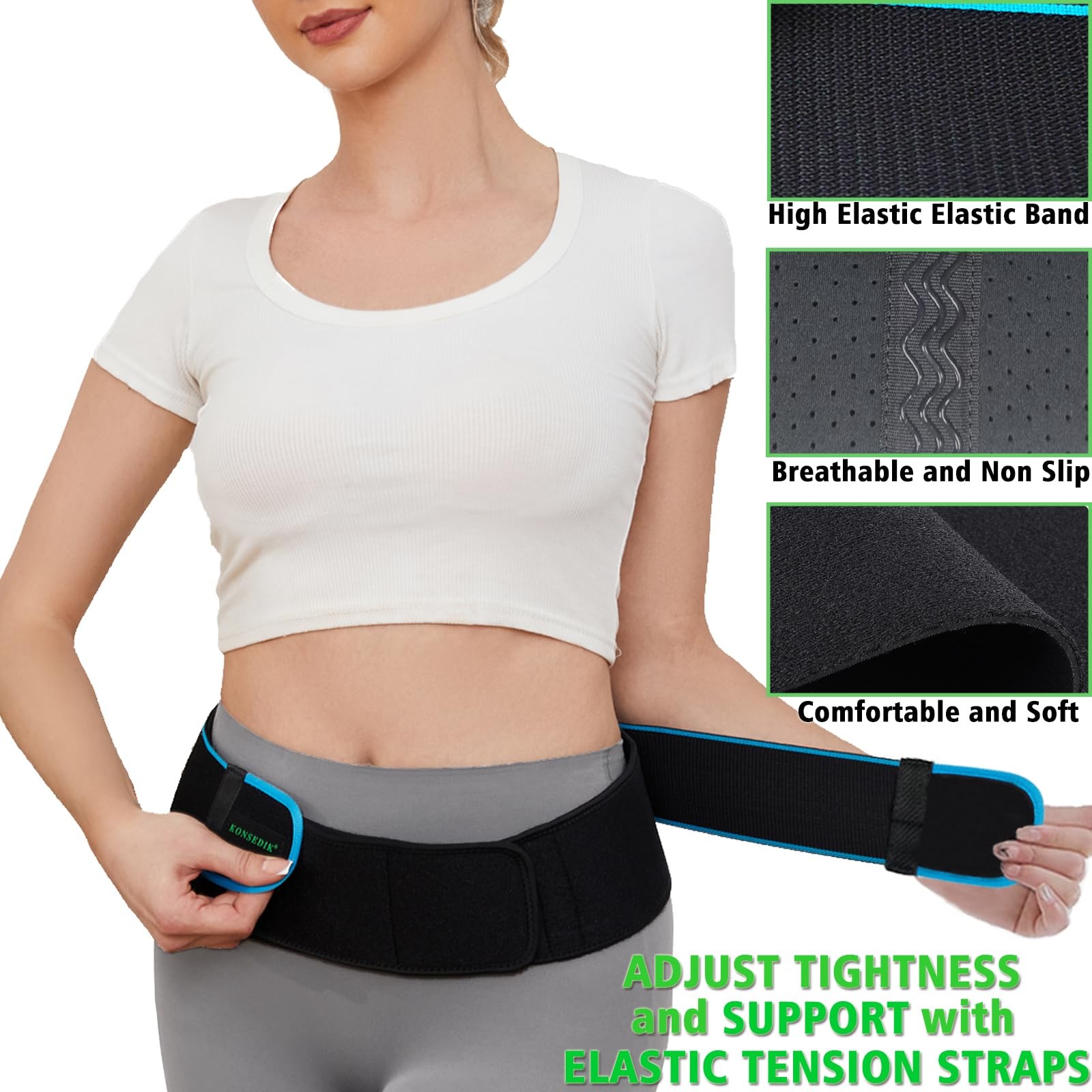 Sacroiliac Belt for Women and Men, SI Joint Hip Belt for Pelvic Stabilization…