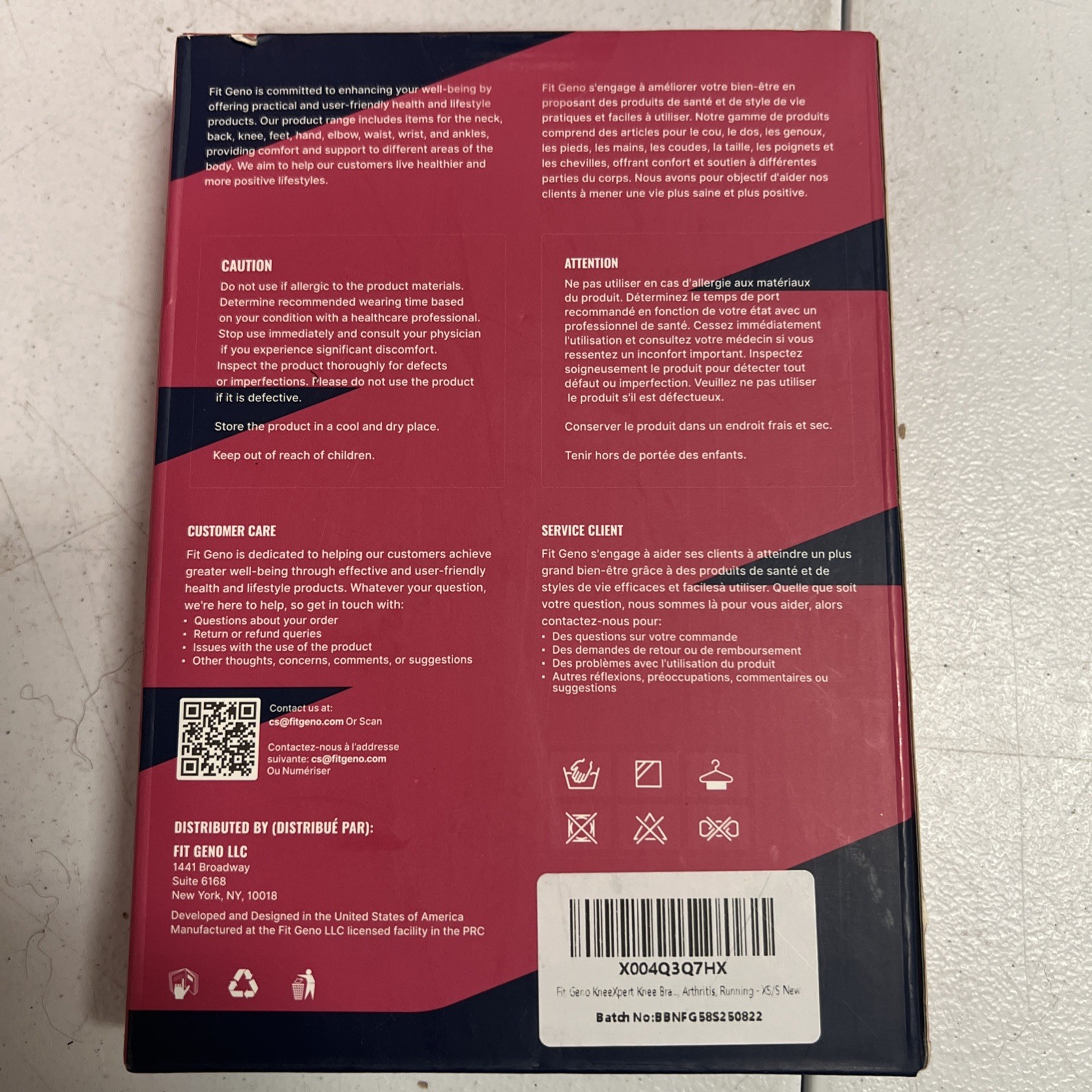 Fit Geno Knee Brace XS/S Magenta