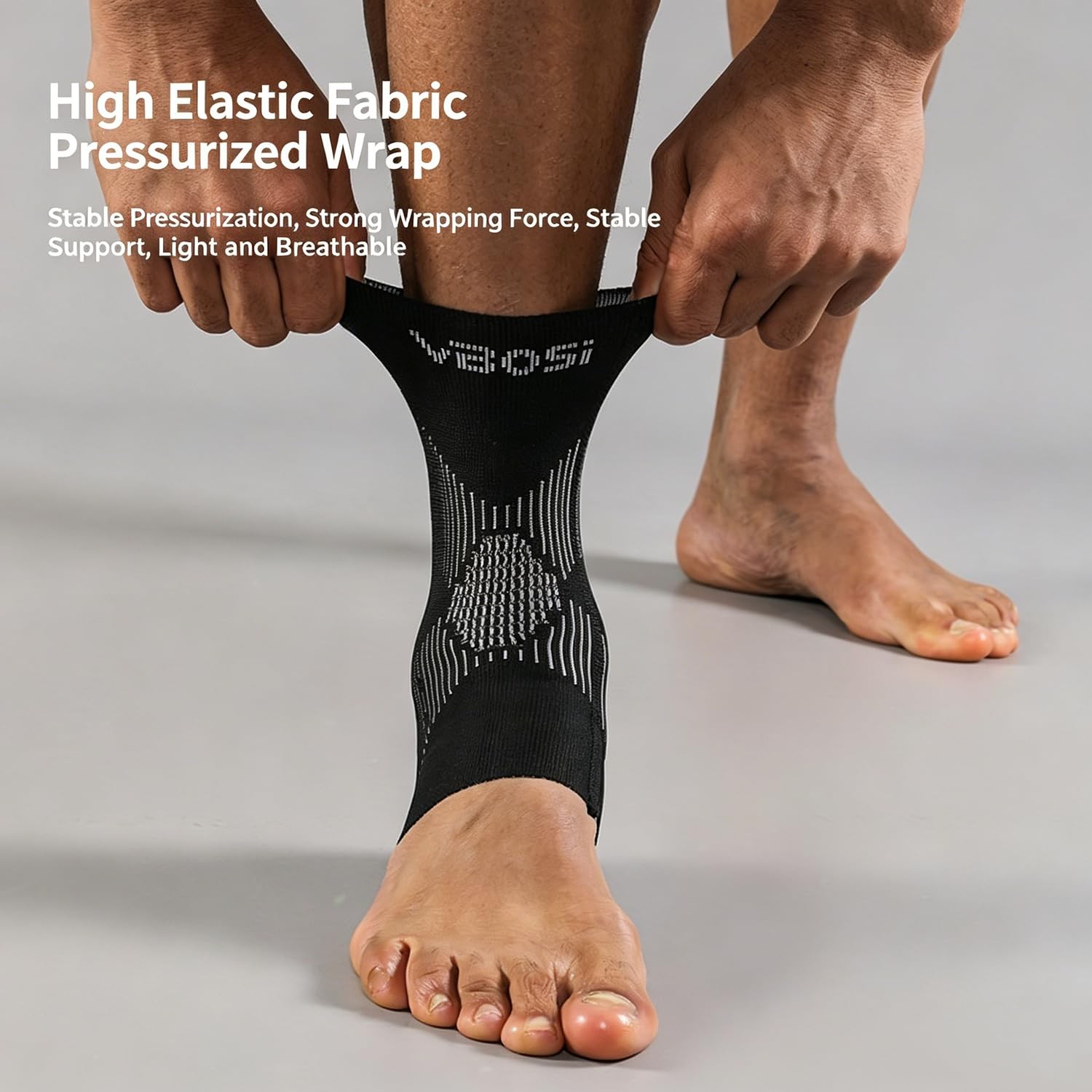 Ankle Braces for Men & Women, 2 pcs Ankle Compression Sleeve Ankle Sleeve Com…