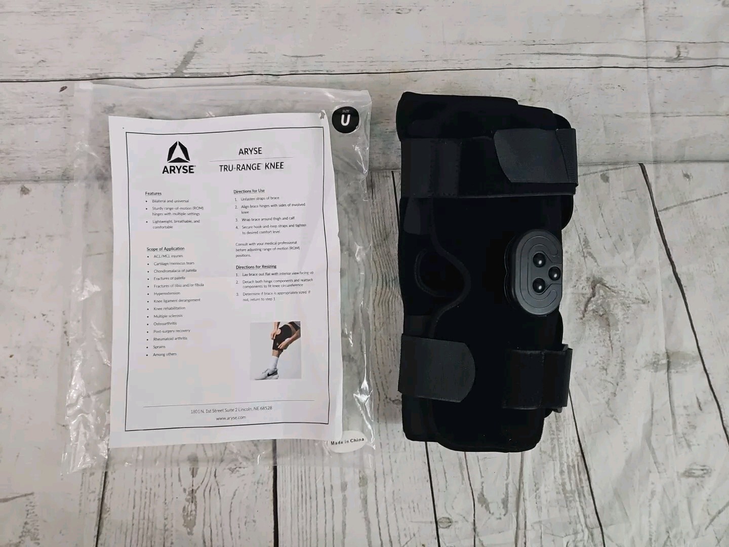 Arise Tru Range Knee Brace Multiple Setting Unisex Knee Rehab
