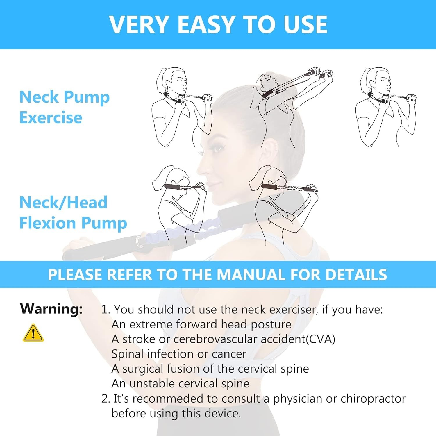 Portable Neck and Shoulder Relaxer – Professional Cervical Traction Device