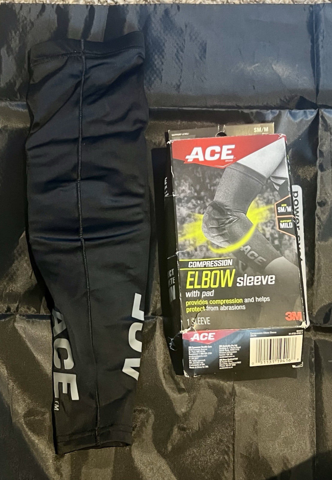 ACE Compression Elbow S M Sleeve Pad Abrasion Protection New Open Box