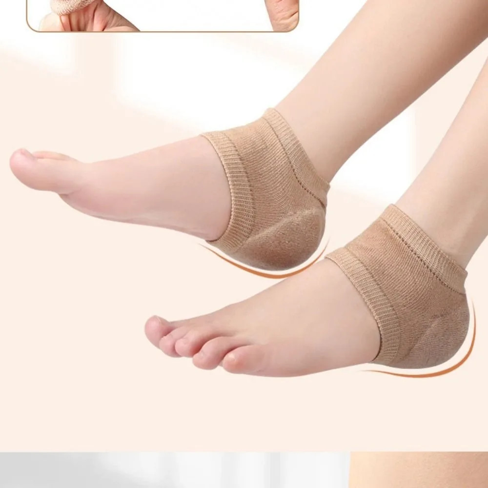 Silicone Heel Protective Cover Anti-Crack Moisturizing Plantar Fasciitis Heel So
