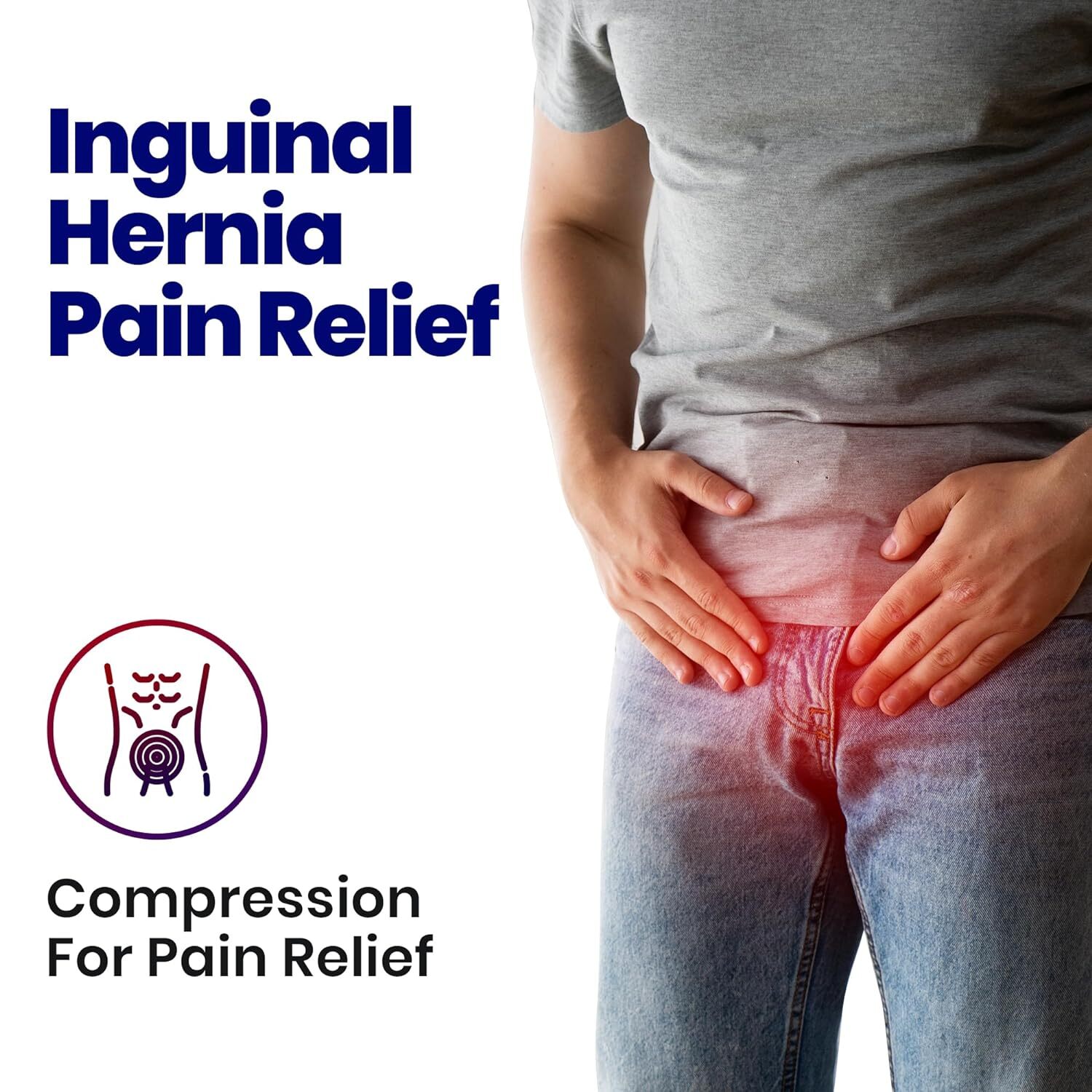Single Hernia Support Belt Inguinal Groin Hernias Pain Relief Truss Brace Unisex
