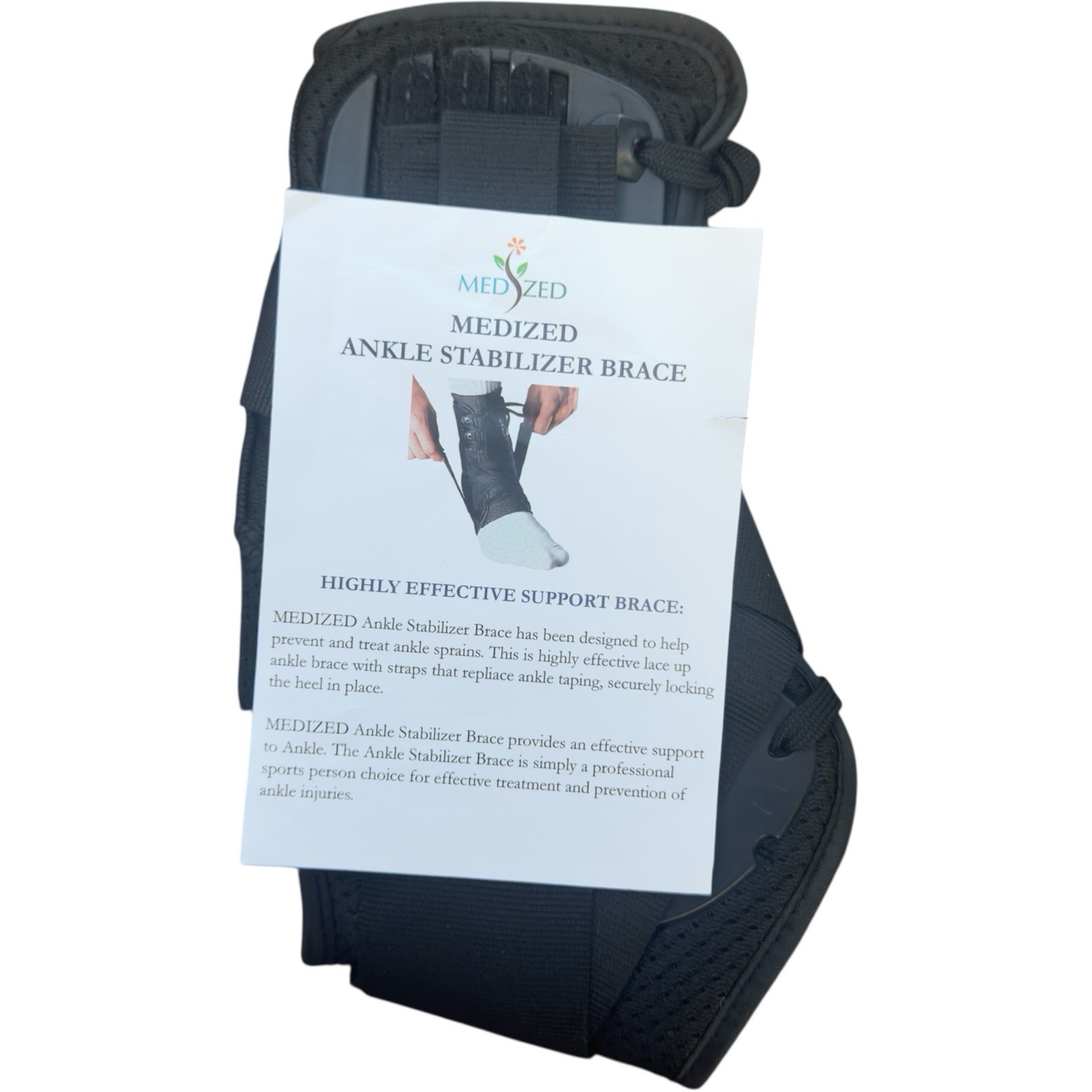 MEDISED Ankle Support Brace – Stabilizing Laces for Sprains and Injury Recovery