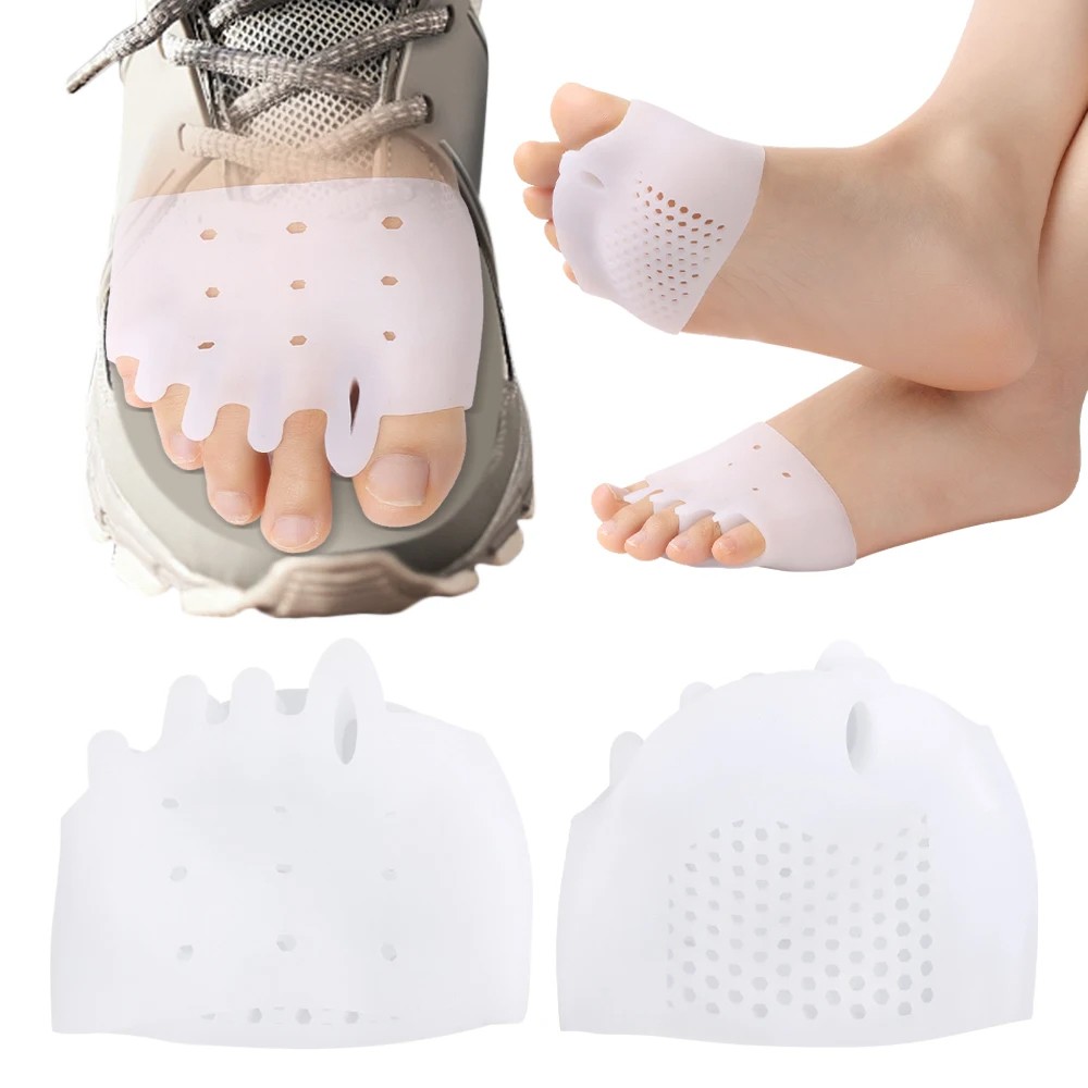 1 Pairs Silicone Toe Separators Metatarsal Gel Pads Ball of Foot Cushions