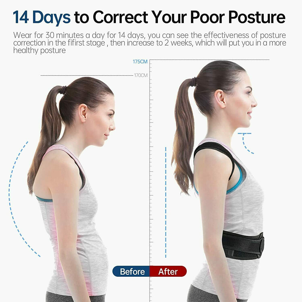 Posture Corrector Support Belt Neoprene Hunchback Prevent Fixer for Men Women