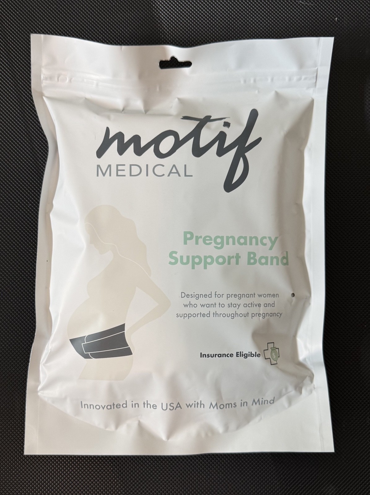 Motif Medical Pregnancy Support Band (White, Medium) – Sealed