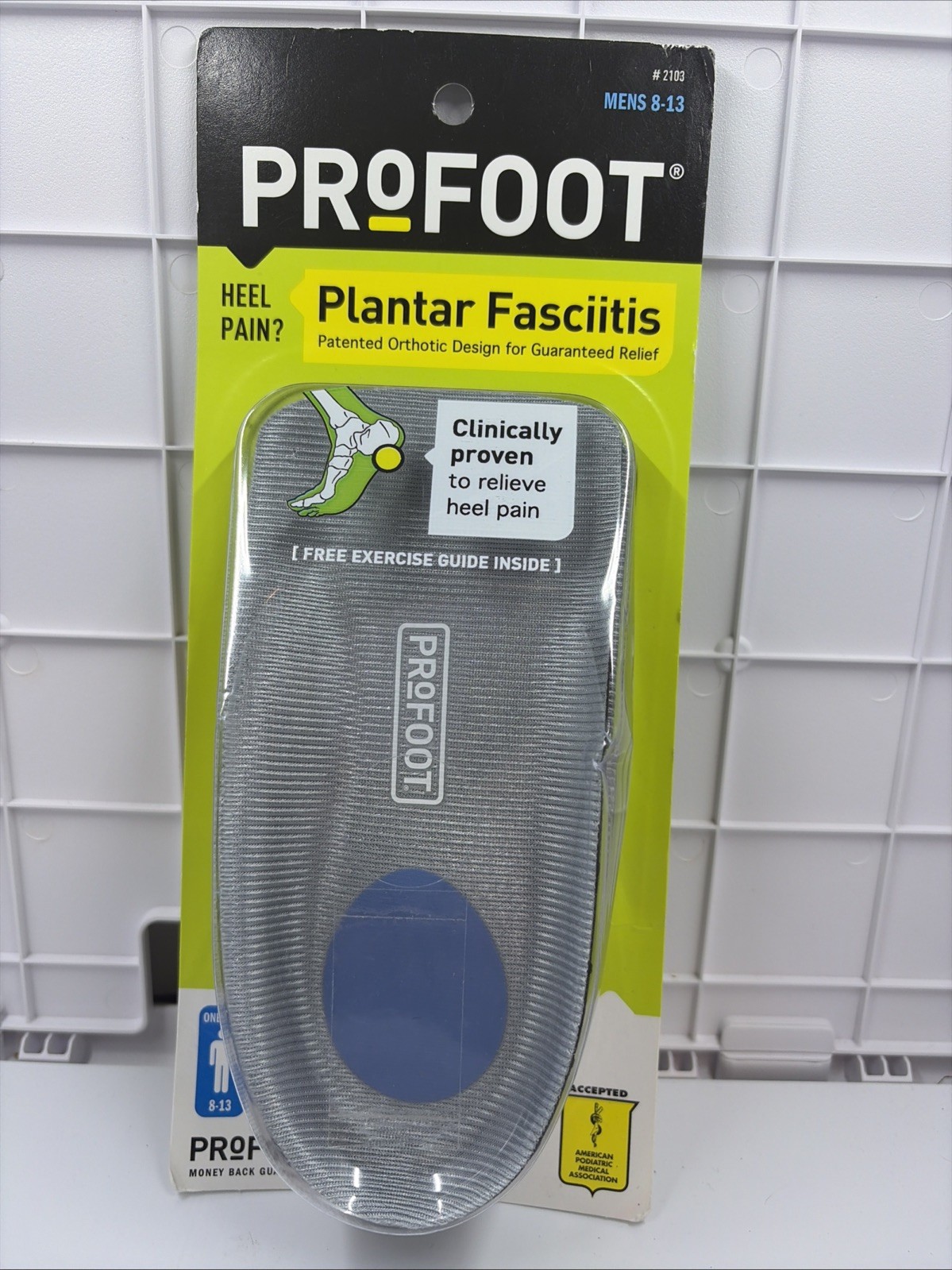 PROFOOT Plantar Fasciitis Orthotic Insoles for Men (Sizes 8-13) – Gel Shoe In…