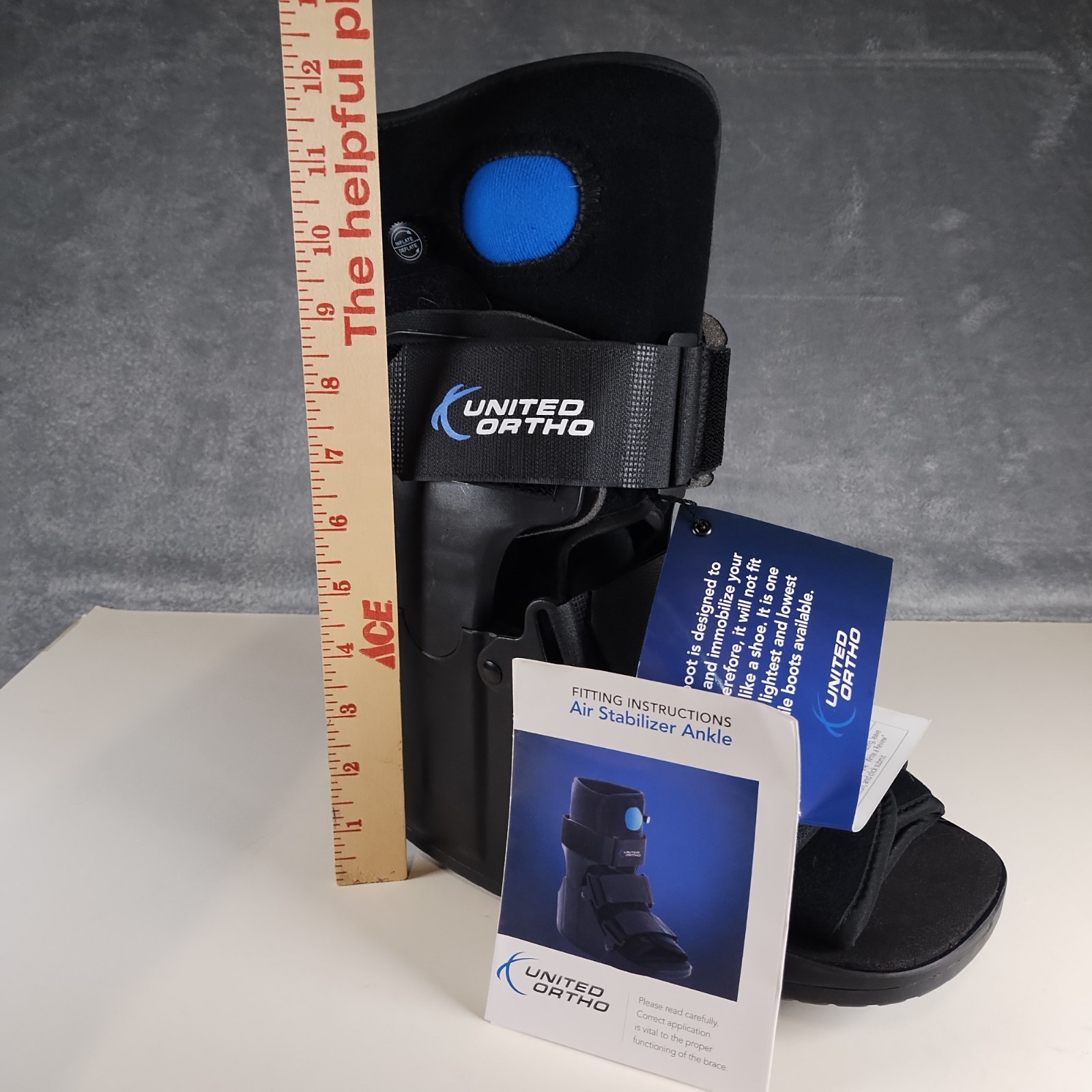 United Ortho USA14113 Short Air Cam Walker Fracture Boot Small Black New w/ Tags