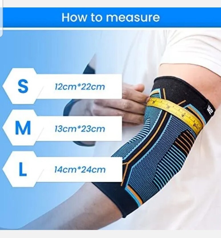 Sportswear Studio Elbow Brace Pack of 2 Anti Slip Size Small NEW