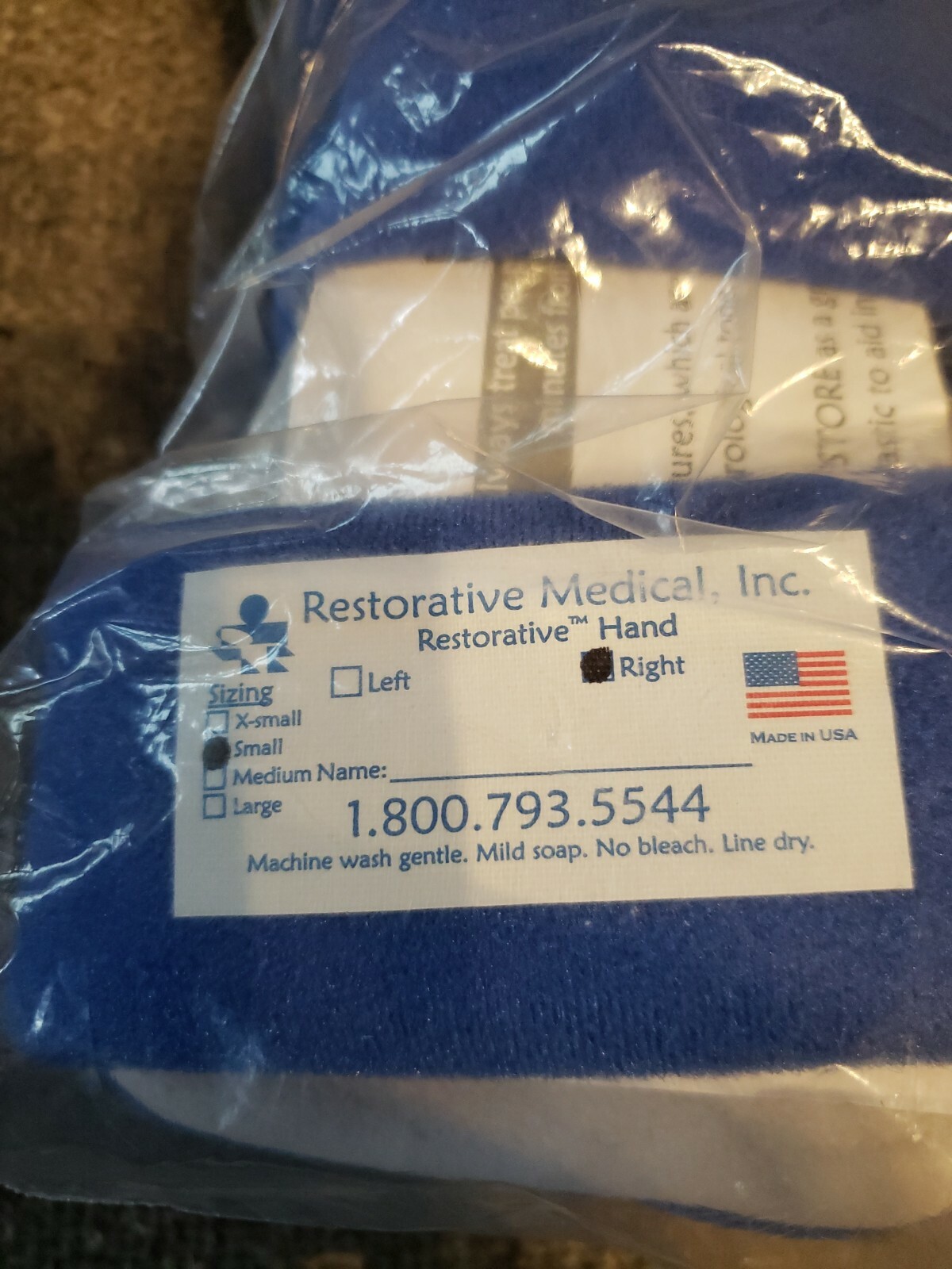 Restorative Hand Small Right Brace