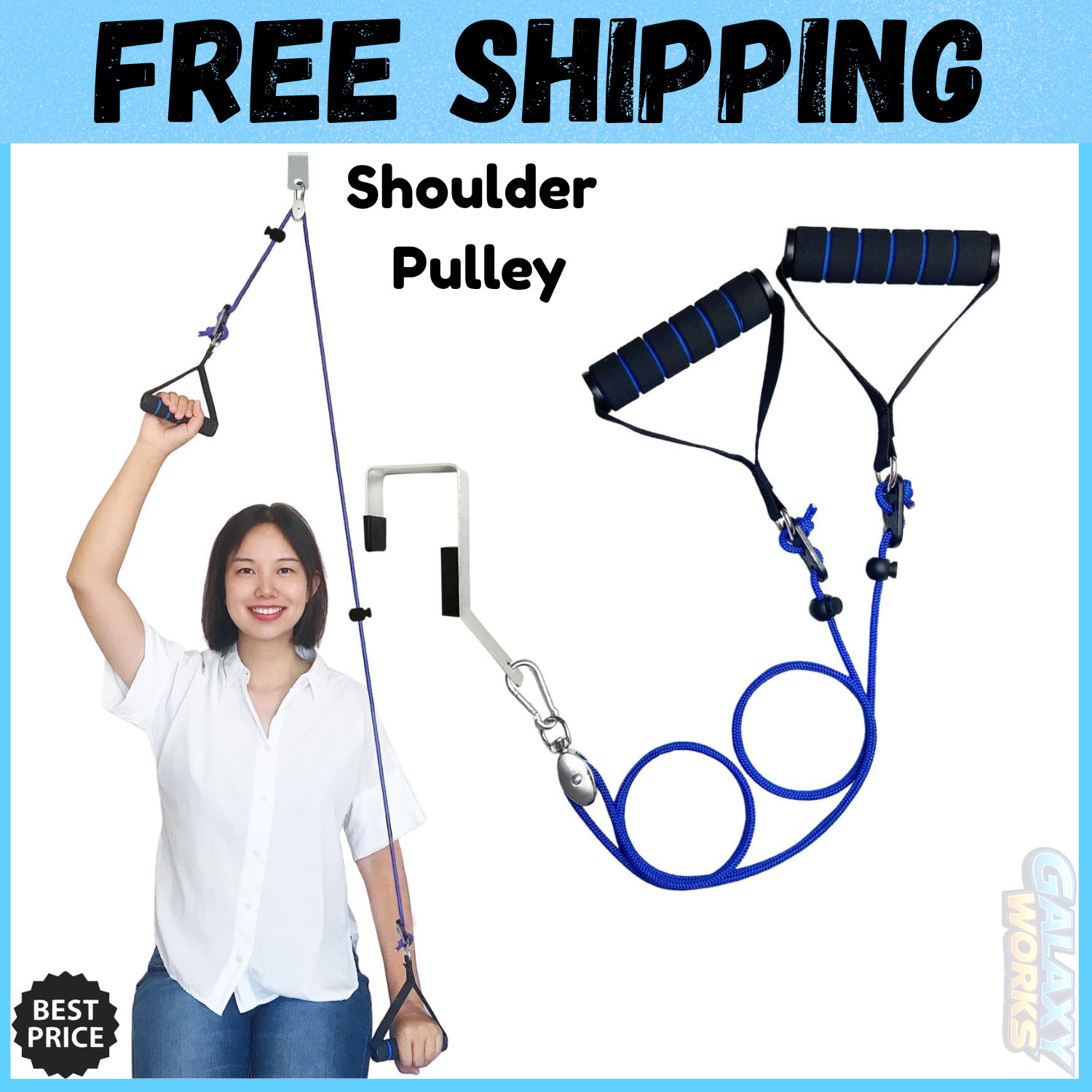 Shoulder Pulley for Physical Therapy Pulleys for Shoulder Rehab over Door