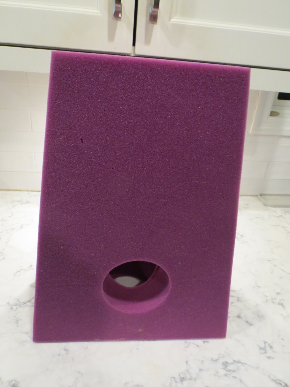 Medical positioner elevating arm or foot heels elbow cradle purple foam comfort