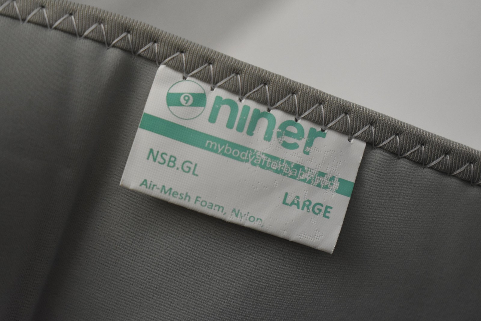 Body After Baby Niner Support Belt Maternity Belly Band Large Gray Womens