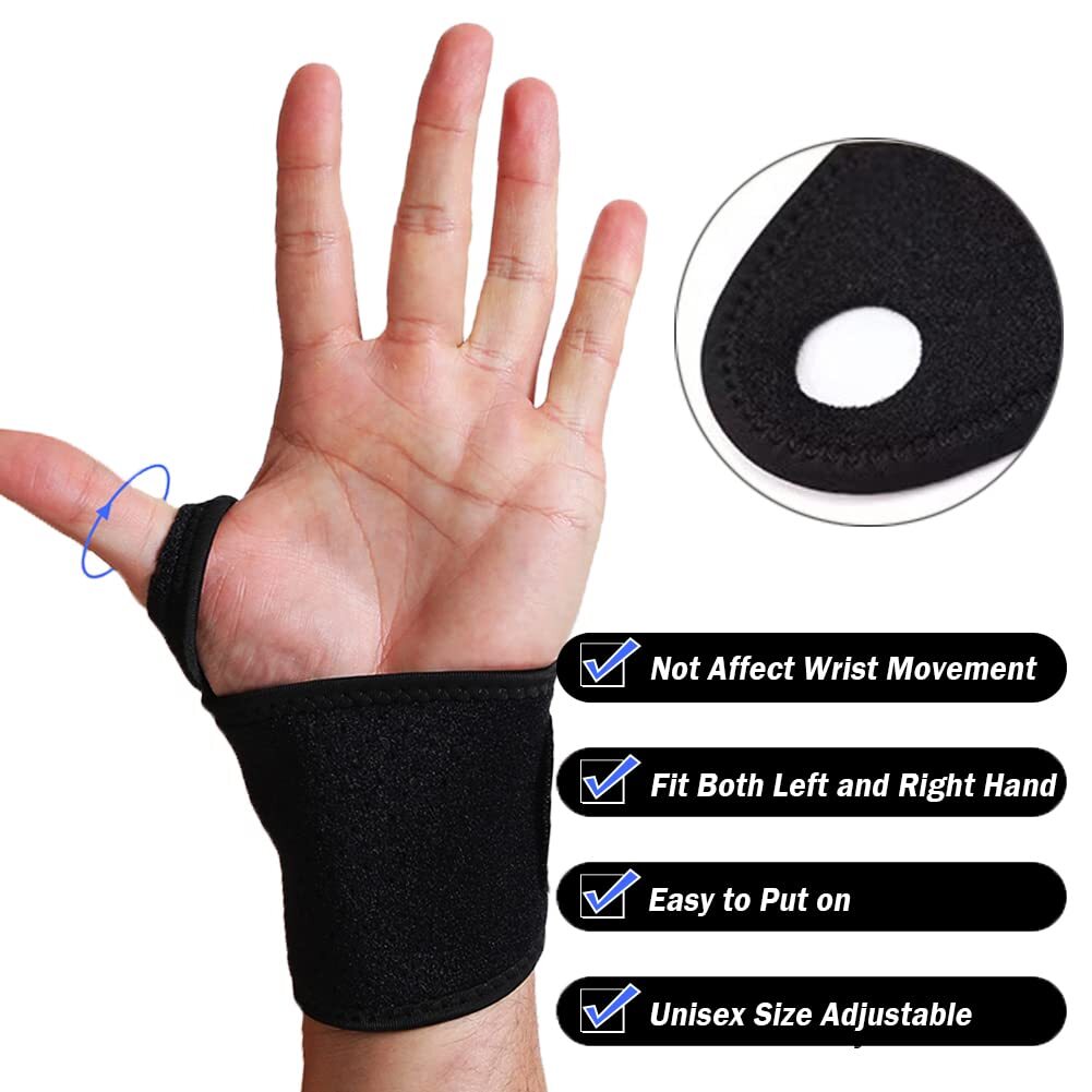 Wrist Brace Sports Band Wrap Adjustable Support Gym Strap Carpal Tunnel Bandage