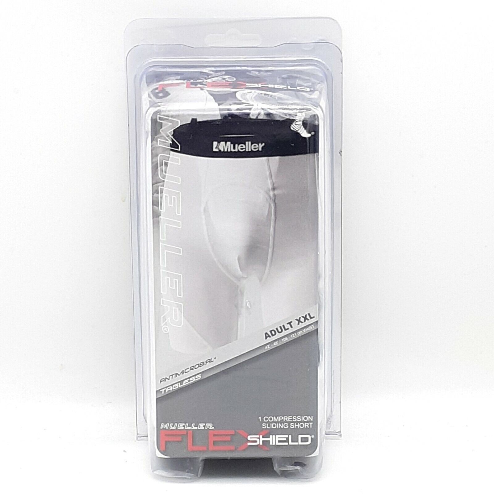 Men’s Flex Shield Baseball Compression Sliding Short Adult XXL Athletic White